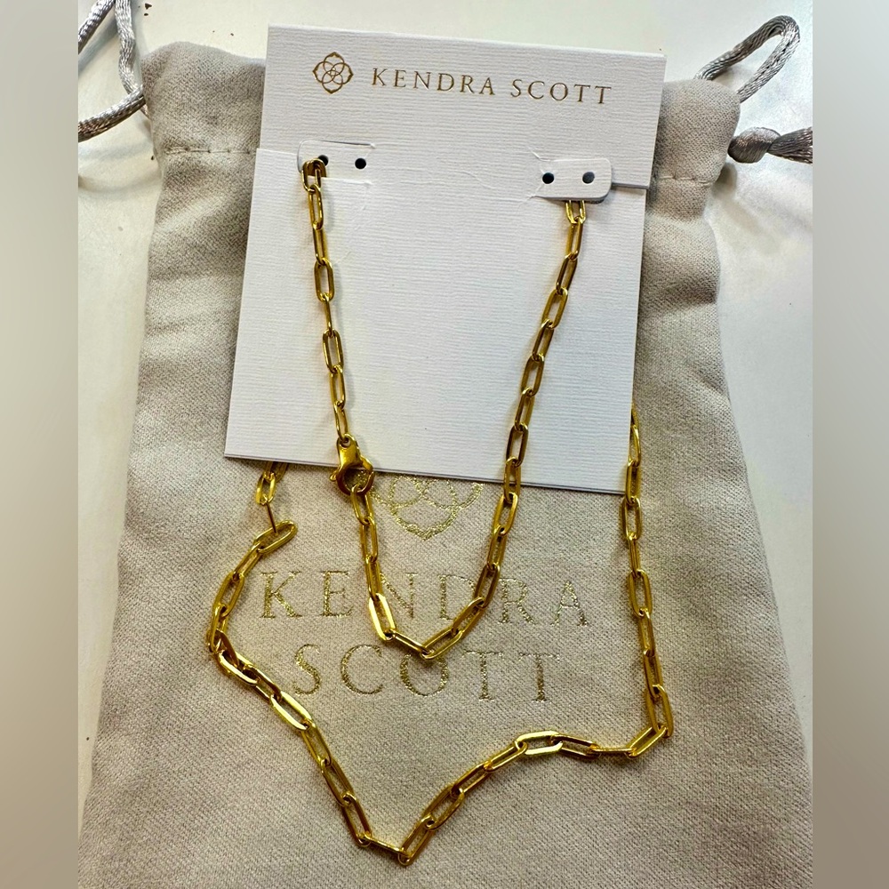 Kendra Scott Small Paperclip Chain Necklace